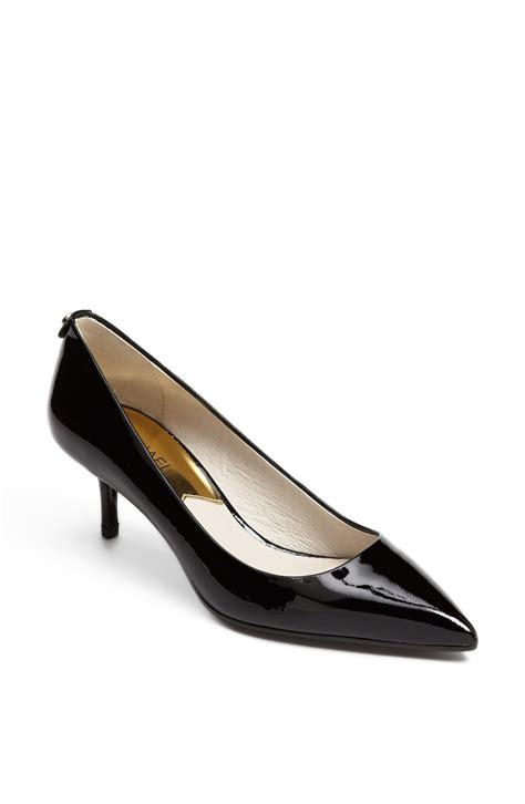 high heels schwarz michael kors|Michael Kors kitten heel pump.